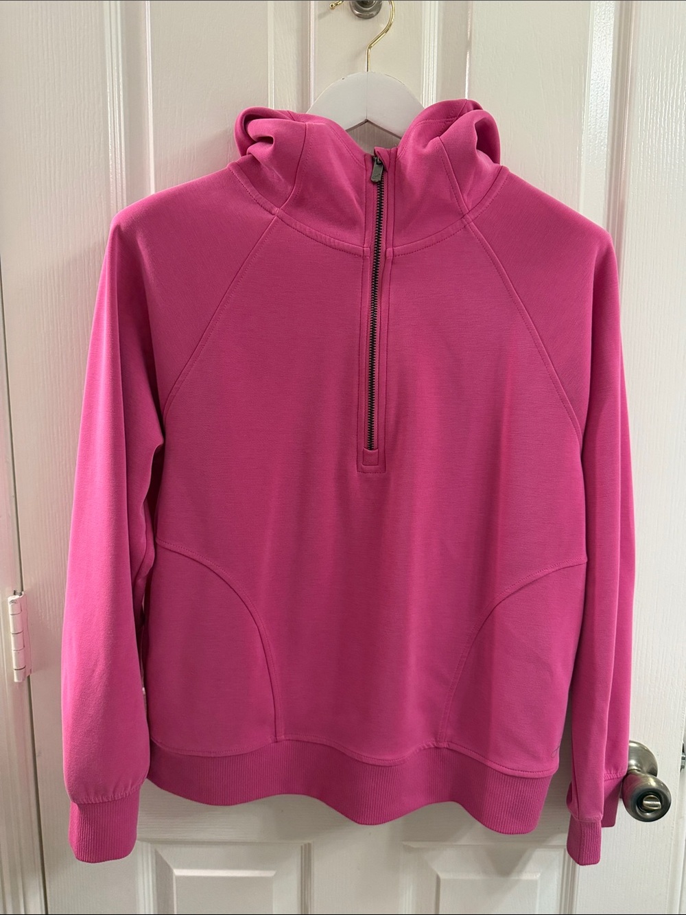 Women's Half-Zip Cowl Pullover Sweater - Pink